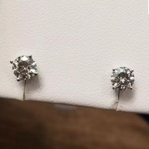 SPARKLING 1.5 CT MOISSANITE DIAMOND SILVER EARRING